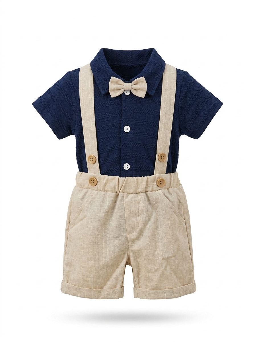 Gentleman's Bowtie Polo & Chino Set