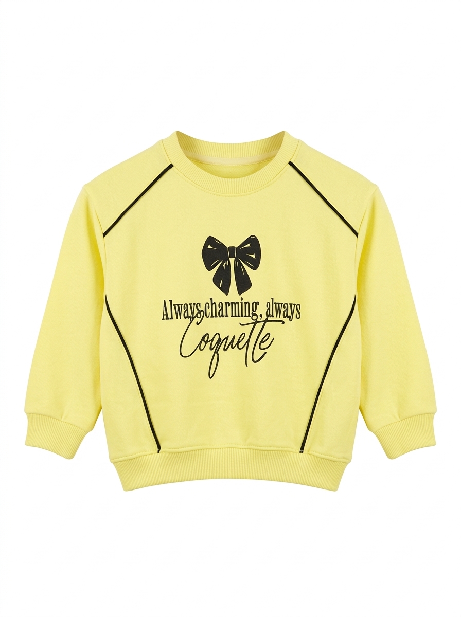 Citrus Raglan Active Piping Sweatshirt