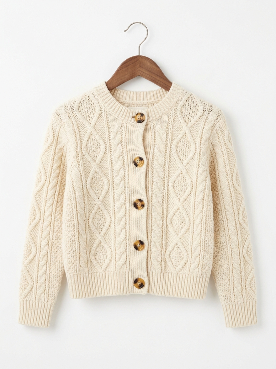 Classic Cable Knit Cardigan